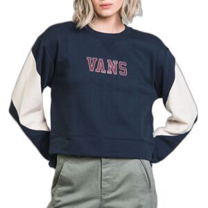 VANS Academy Colorblock Crop Crew *Navy/Cream